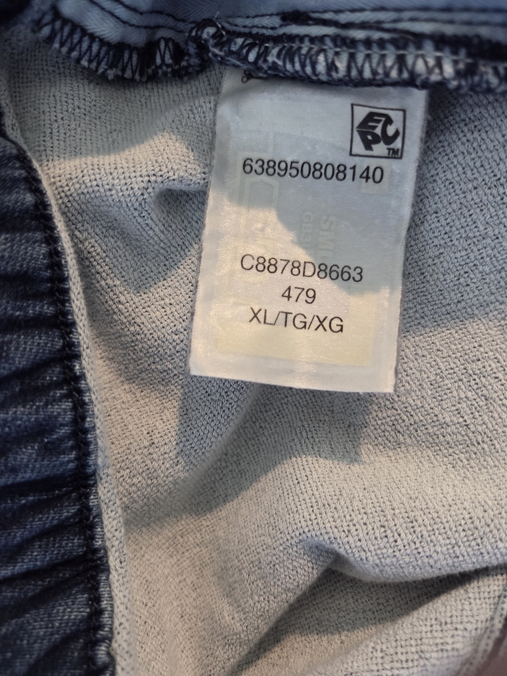 Tommy Hilfiger Men's‎ Dark Blue Denim-Style Joggers with Drawstring - Picture 7 of 10